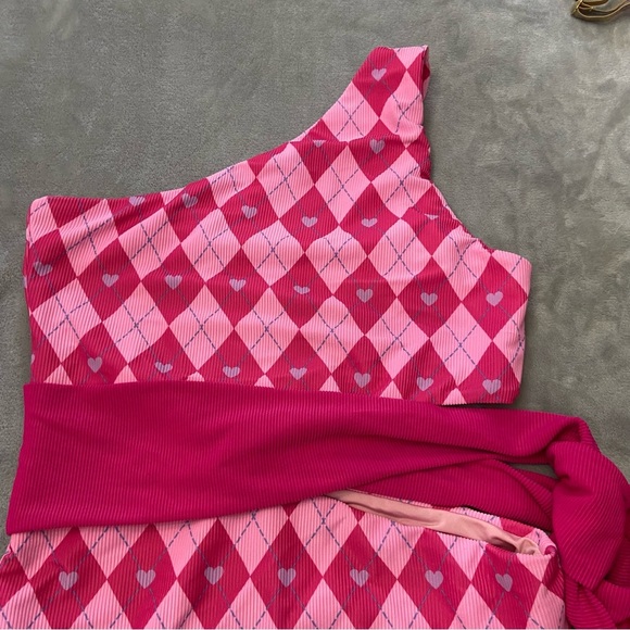 Beach Riot Pink Argyle One Piece Swimsuit - Picture 7 of 10